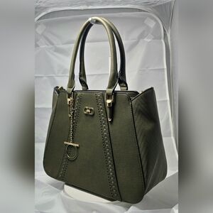 Salvatore Ferragamo Medium Olive Green Crossbody Handbag